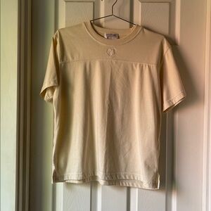 Lindsey Blake Cream Short Sleeve Top